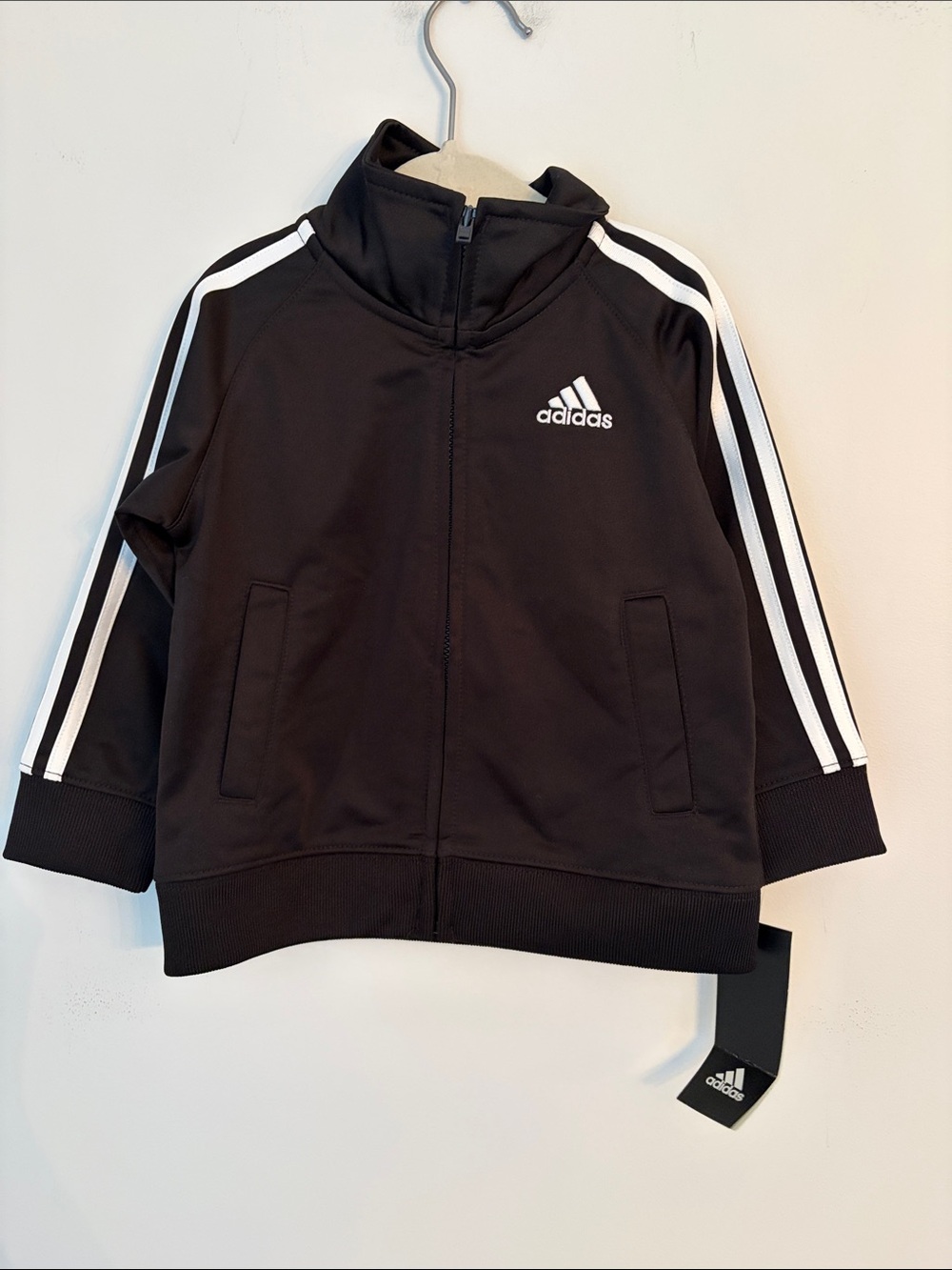 adidas Classic Black Track Jacket 18m NWT